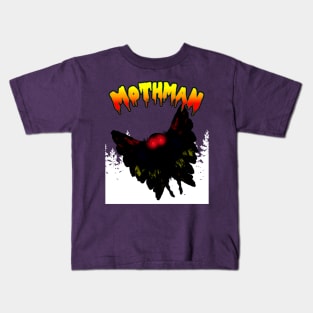 Mothman West Virginia Wing Humanoid Moth Retro Vintage Kids T-Shirt